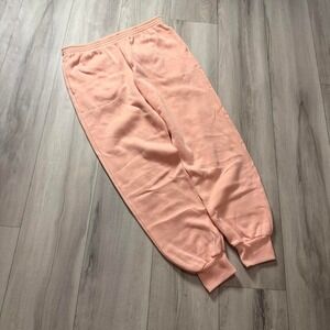 Vintage Peach Pink Sweatpants High Waisted Fleece Joggers RN 72458 Mens Medium